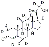 4-PREGNEN-21-OL-3,11,20-TRIONE-2,2,4,6,6,9,12,12,17A,21,21-D11 Struktur