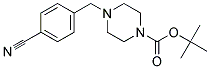 4-(4-T-BOC-PIPERAZ-1-YL-METHYL)BENZONITRILE Struktur