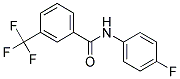 N-(4-FLUOROPHENYL)-3-(TRIFLUOROMETHYL)BENZAMID Struktur