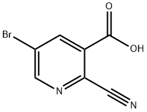 5-BROMO-2-CYANONICOTINIC ACID Struktur