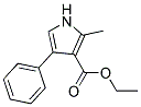 Ethyl 4-phenyl-2-methylpyrrole -3-carboxylate Struktur