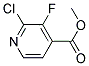 Methyl 2-Chloro-3-Fluoro-4-Pyridinecarboxylate Struktur