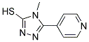 4-Methyl-5-(pyrid-4-yl)-4H-1,2,4-triazole-3-thiol Struktur