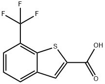 7-(Trifluoromethyl)benzo[b]thiophene-2-carboxylic acid Struktur