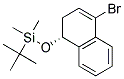 ((R)-4-BROMO-1,2-DIHYDRO-NAPHTHALEN-1-YLOXY)-TERT-BUTYL-DIMETHYL-SILANE Struktur