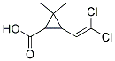 3-(2,2-DICHLOROETHENYL)-2,2-DIMETHYLCYCLO PROPANCARBOXYLIC ACID Struktur