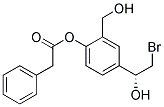 PHENYL-ACETIC ACID 4-((R)-2-BROMO-1-HYDROXY-ETHYL)-2-HYDROXYMETHYL-PHENYL ESTER Struktur