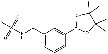 N-[3-(4,4,5,5-TETRAMETHYL-1,3,2-DIOXABOROLAN-2-YL)BENZYL]METHANESULFONAMIDE Struktur