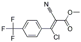 3-CHLORO-2-CYANO-3-[4-(TRIFLUOROMETHYL)PHENYL]-2-PROPENOIC ACIDETHYL ESTER Struktur