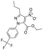 4-NITRO-3-PROPYL-1-[4-(TRIFLUOROMETHYL)PHENYL]-1H-PYRAZOLE-5-CARBOXYLIC ACID ETHYL ESTER Struktur