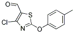 4-CHLORO-2-(4-METHYLPHENOXY)-5-THIAZOLECARBOXALDEHYDE Struktur