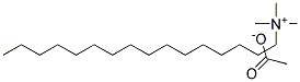 Hexadecyl trimethyl ammonium acetate Struktur