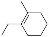 Methylethylcyclohexen Struktur