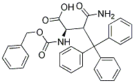 N-CBZ-BETA-TRITYL-D-ASPARAGINE Struktur