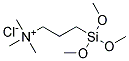 N-[(3-TRIMETHOXYSILYL)-PROPYL]-N,N,N-TRIMETHYLAMMONIUM CHLORIDE Struktur