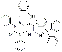 5-ANILINO-1,3-DIPHENYL-7-[(TRIPHENYL-LAMBDA~5~-PHOSPHANYLIDENE)AMINO]PYRIDO[2,3-D]PYRIMIDINE-2,4(1H,3H)-DIONE Struktur