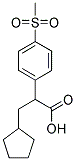 3-CYCLOPENTYL-2-(4-METHANESULFONYL-PHENYL)- PROPIONIC ACID Struktur