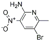 6-AMINO-3-BROMO-2-METHYL-5-NITRO-PYRIDINE Struktur