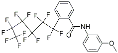 N-(3-METHOXYPHENYL)-2-(1,1,2,2,3,3,4,4,5,5,6,6,6-TRIDECAFLUOROHEXYL)BENZAMIDE, TECH Struktur