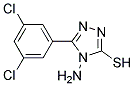 4-AMINO-5-(3,5-DICHLOROPHENYL)-4H-1,2,4-TRIAZOLE-3-THIOL, TECH Struktur