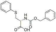 N-CARBOBENZYLOXY-3-PHENYLTHIO-L-ALANINE Struktur