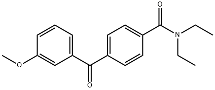 4-(3'-METHOXYBENZOYL)-N,N-DIETHYLBENZAMIDE Struktur