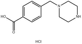 4-(PIPERAZINOMETHYL)BENZOIC ACID, DIHYDROCHLORIDE Struktur