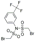 BROMO-N-[(BROMOMETHYL)SULPHONYL]-N-[3-(TRIFLUOROMETHYL)PHENYL]METHANESULPHONAMIDE Struktur