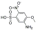 5-amino-4-methoxy-2-nitrobenzenesulphonic acid Struktur