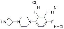 3-[4-(3-Trifluorophenyl)piperazinyl]azetidine trihydrochloride Struktur