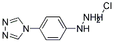 (4-[1,2,4]TRIAZOL-4-YL-PHENYL)-HYDRAZINE HYDROCHLORIDE Struktur