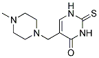 5-[(4-Methylpiperazin-1-yl)methyl]-2-thioxo-2,3-dihydro-1H-pyrimidin-4-one Struktur