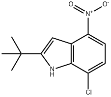 2-tert-Butyl-7-chloro-4-nitroindole Struktur