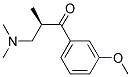 (R)-3-(dimethylamino)-1-(3-methoxyphenyl)-2-methylpropan-1-one Struktur