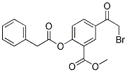 5-(2-BROMO-ACETYL)-2-PHENYLACETOXY-BENZOIC ACID METHYL ESTER Struktur