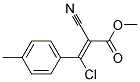 3-CHLORO-2-CYANO-3-(4-METHYLPHENYL)-2-PROPENOIC ACIDETHYL ESTER Struktur