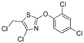 4-CHLORO-5-CHLOROMETHYL-2-(2,4-DICHLOROPHENOXY)THIAZOLE Struktur