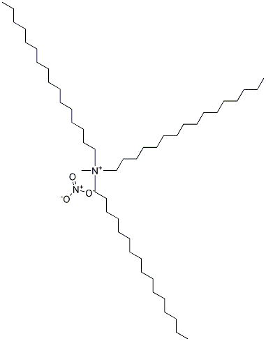 Trihexadecyl methyl ammonium nitrate Struktur