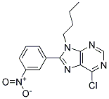 9-BUTYL-6-CHLORO-8-(3-NITROPHENYL)-9H-PURINE Struktur