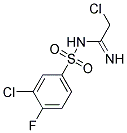 N1-(2-CHLOROETHANIMIDOYL)-3-CHLORO-4-FLUOROBENZENE-1-SULFONAMIDE, TECH Struktur