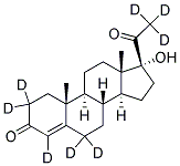 4-PREGNEN-17A-OL-3,20-DIONE-2,2,4,6,6,21,21,21-D8 Struktur