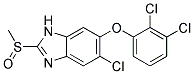 5-CHLORO-6-(2,3-DICHLOROPHENOXY)-2-METHYLSULFINYL-1H-BENZIMIDAZOLE Struktur