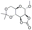 METHYL 2,3-O-CARBONYL-4,6-O-ISOPROPYLIDENE-A-D-MANNOPYRANOSIDE Struktur