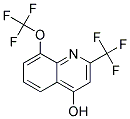 4-HYDROXY-8-(TRIFLUOROMETHOXY)-2-(TRIFLUOROMETHYL)QUINOLIN Struktur