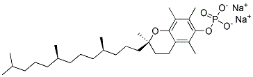 Vitamine E phosphate disodium salt Struktur