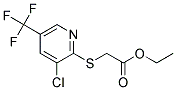 Ethyl {2-[3-chloro-5-(trifluoromethyl)pyridin-2-yl]thio}acetate Struktur