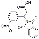 N-[2-Carboxy-1-(3-nitrophenyl)ethyl]phthalimide Struktur