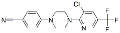 4-{4-[3-Chloro-5-(trifluoromethyl)pyridin-2-yl]piperazin-1-yl}benzonitrile Struktur