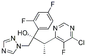 (2S,3S)-3-(6-CHLORO-5-FLUORO-PYRIMIDIN-4-YL)-2-(2,4-DIFLUORO-PHENYL)-1-[1,2,4]TRIAZOL-1-YL-BUTAN-2-OL Struktur