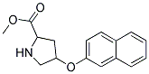 4-(NAPHTHALEN-2-YLOXY)-PYRROLIDINE-2-CARBOXYLIC ACID METHYL ESTER Struktur